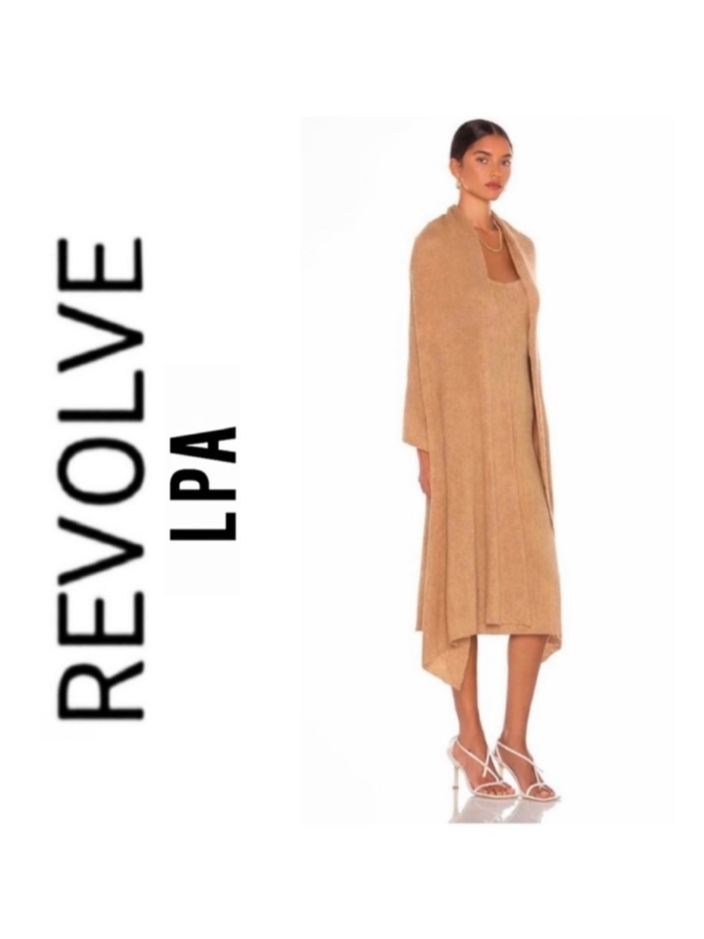 NWT Revolve x LPA Salmah Dress in Camel Tan